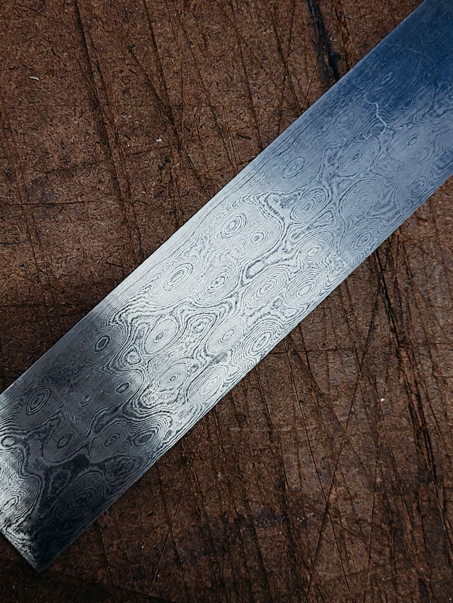 making raindrop damascus steel