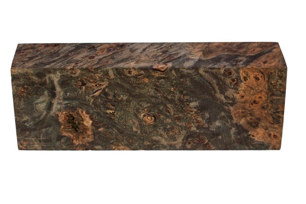 Stabilized Woods - 1.25", 1.75", 4.75", Green, Spalted Maple Burl, Block