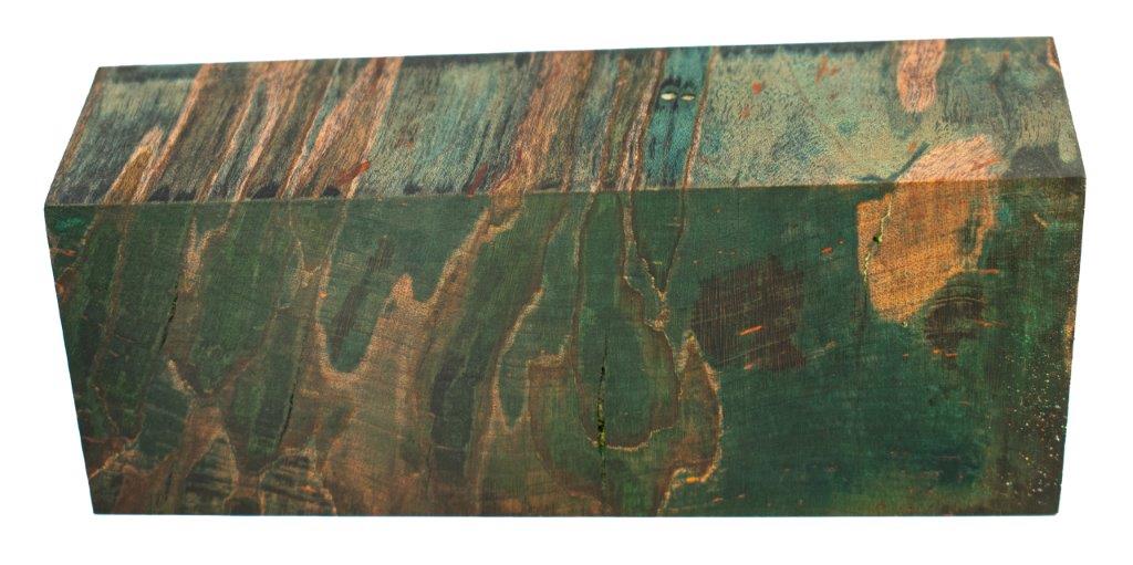 Stabilized Woods - 1.5", 2", 5", Green, Spalted Maple Burl, Block