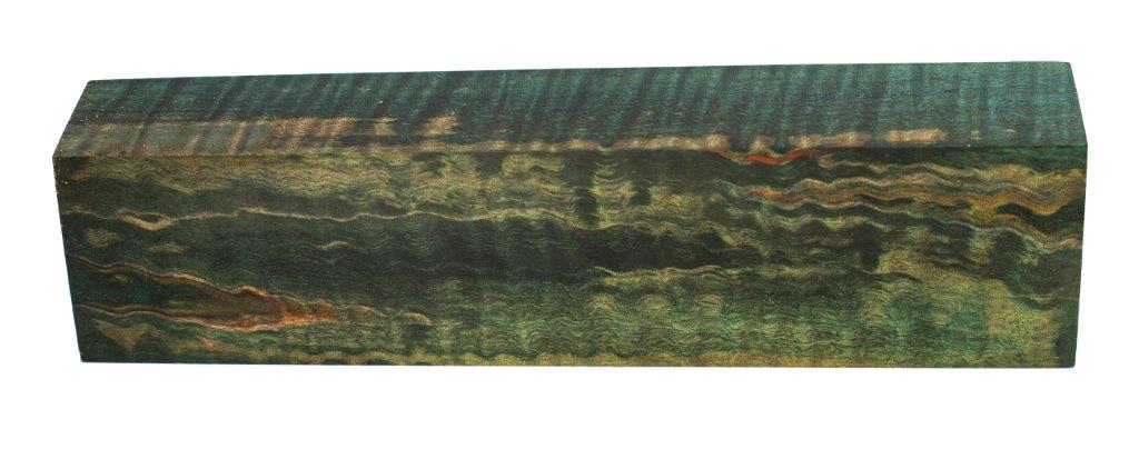Stabilized Woods - 1", 1.5", 6", Green, Spalted Maple Burl, Block