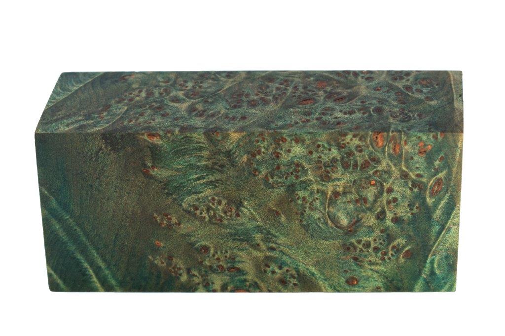 Stabilized Woods - 1.25", 1.75", 3.75, Blue, Maple Burl, Block