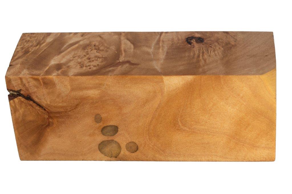 Stabilized Woods - 1.5", 1.5", 4.25", Natural, Maple Burl, Block