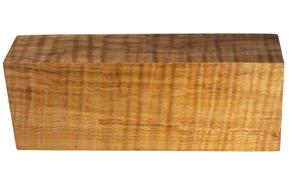 Stabilized Woods - 1", 1.75", 5", Natural, Curly Maple, Block