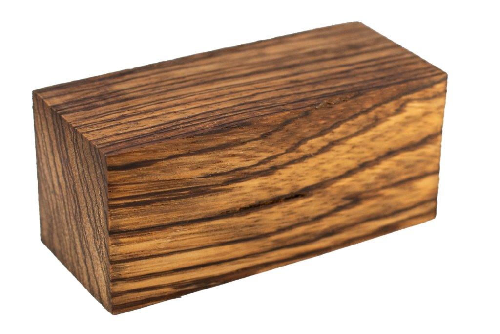 Stabilized Woods - 2", 2", 4.5", Natural, Zebrawood, Block