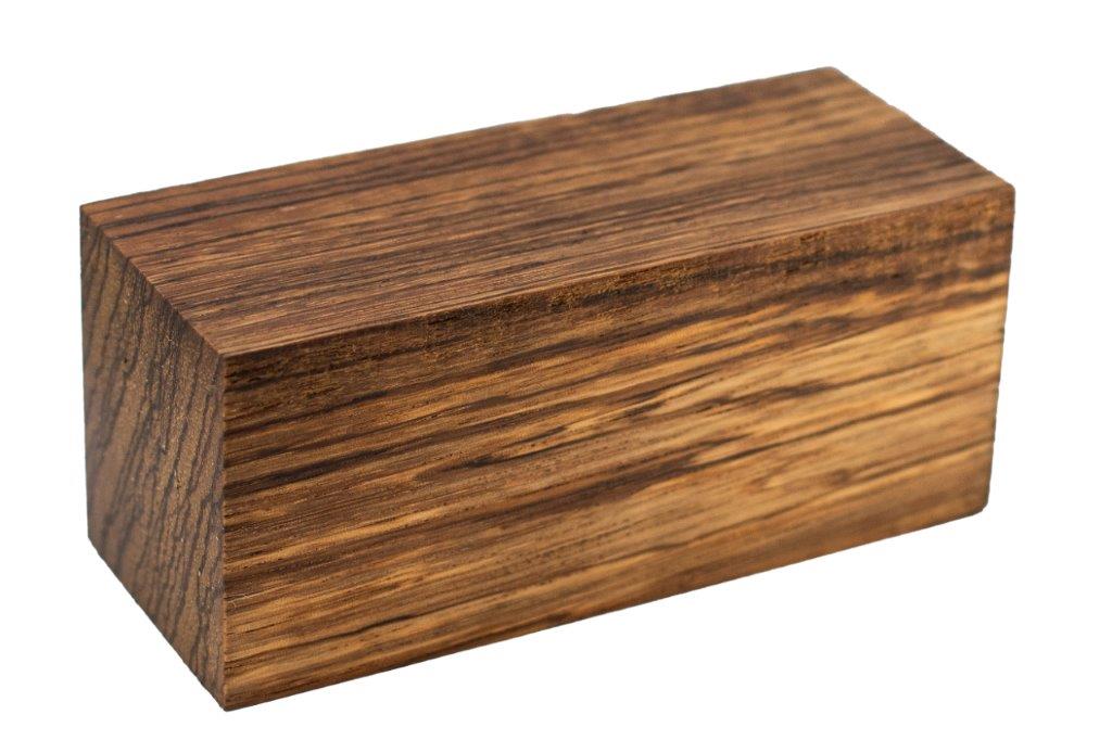 Stabilized Woods - 2", 2", 4.5", Natural, Zebrawood, Block