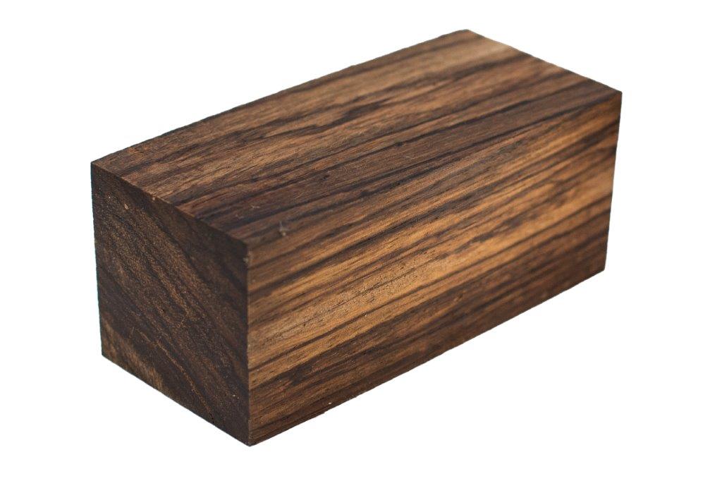 Stabilized Woods - 2", 2", 4.5", Natural, Zebrawood, Block