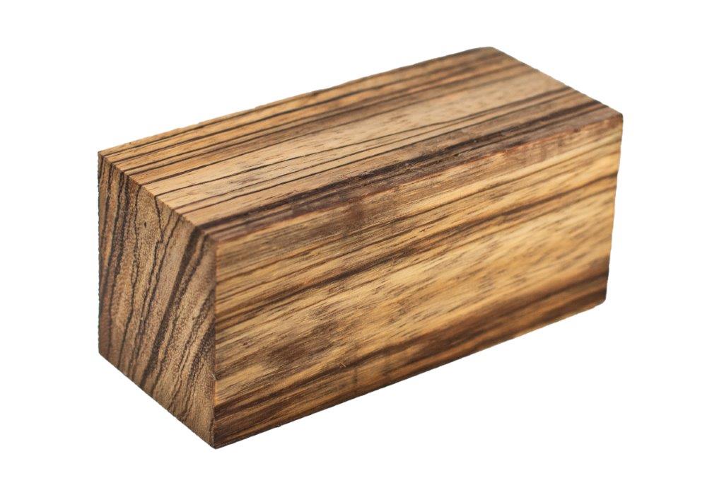Stabilized Woods - 2", 2", 4.5", Natural, Zebrawood, Block